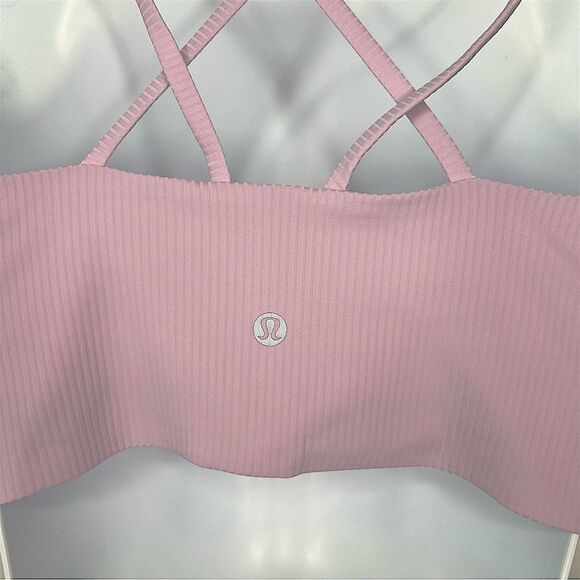 Lululemon Lavender Frost Like A Cloud Ribbed Longline Light Support Bra - Picture 4 of 10